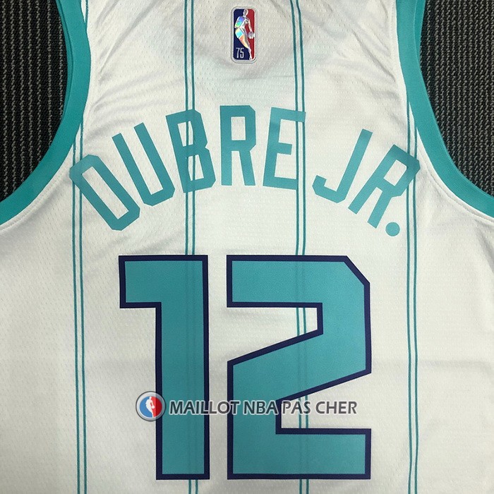 Maillot Charlotte Hornets Kelly Oubre JR. NO 12 Association 2020-21 Blanc